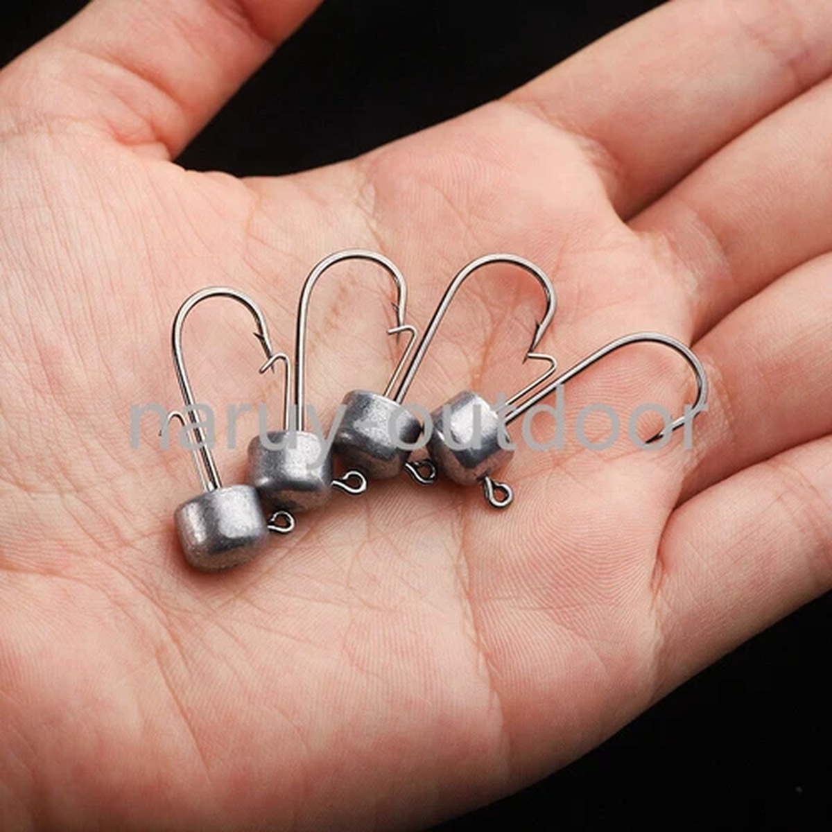 25PCS Ned Rig Jig Heads Weedless Unpainted Bass Crappie Trout Worm Hook