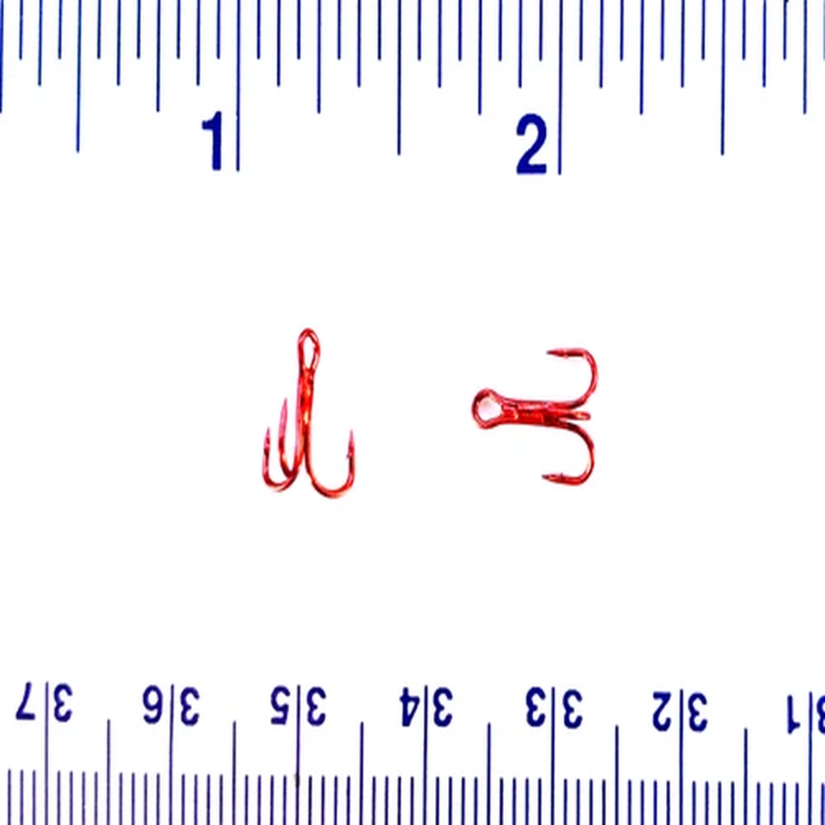 50 GT Super Strong Red Treble Hooks size 16