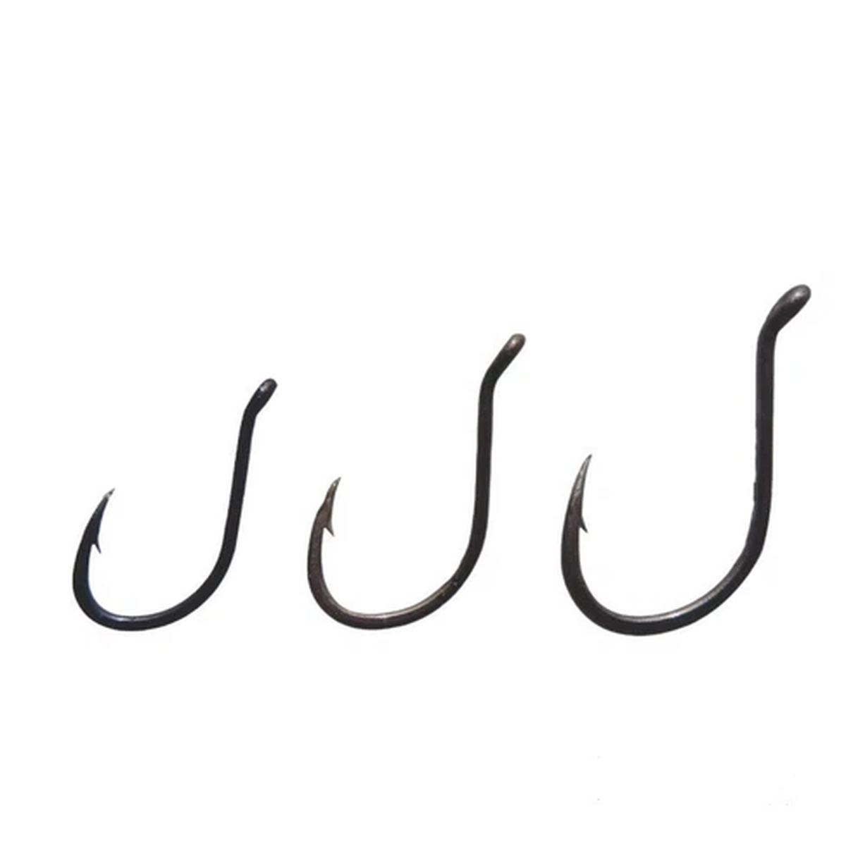 Drop Shot Hooks 10pcs  Black Nickel Plated Carbon Steel