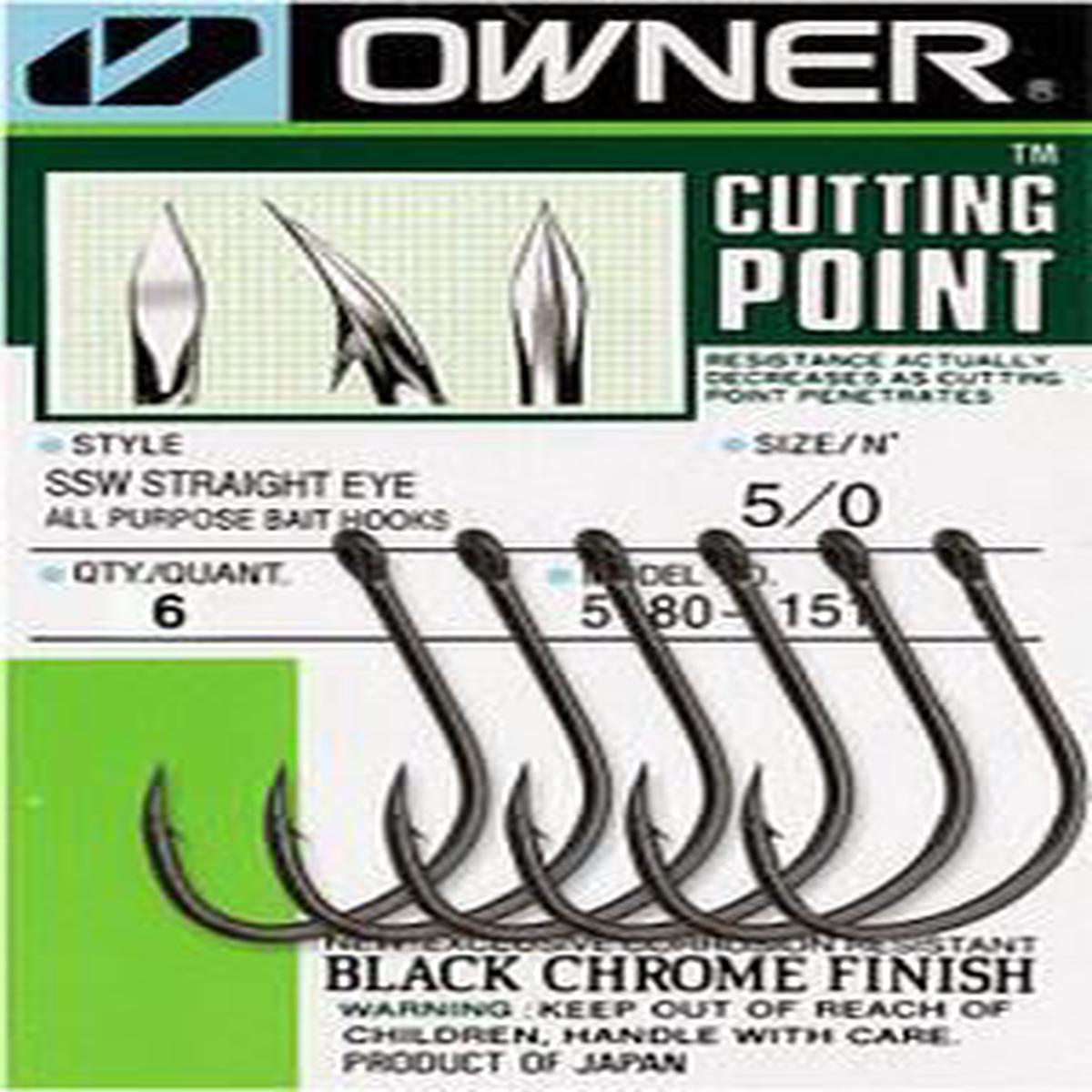 Owner SSW Straight Eye Hooks