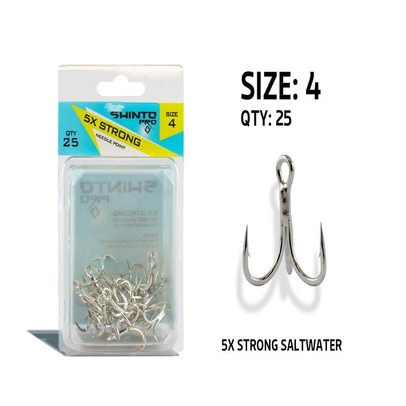 Shinto Pro 5X Strong Saltwater Trebles BULK - 4