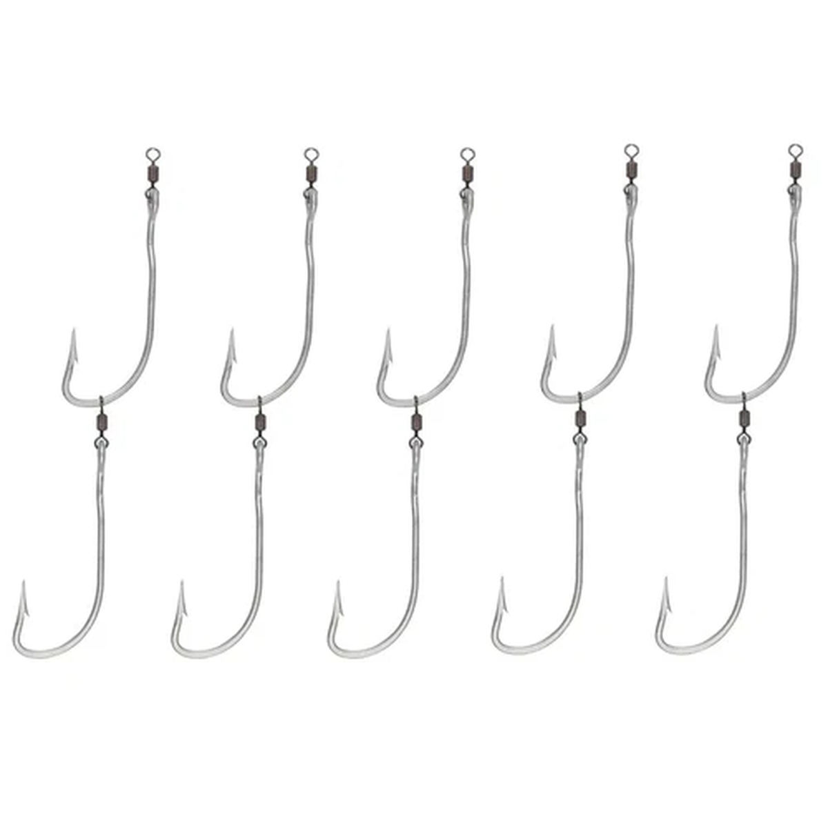 Tru Turn Gang Hooks 2 Hook Rig (5 Rigs) Fishing