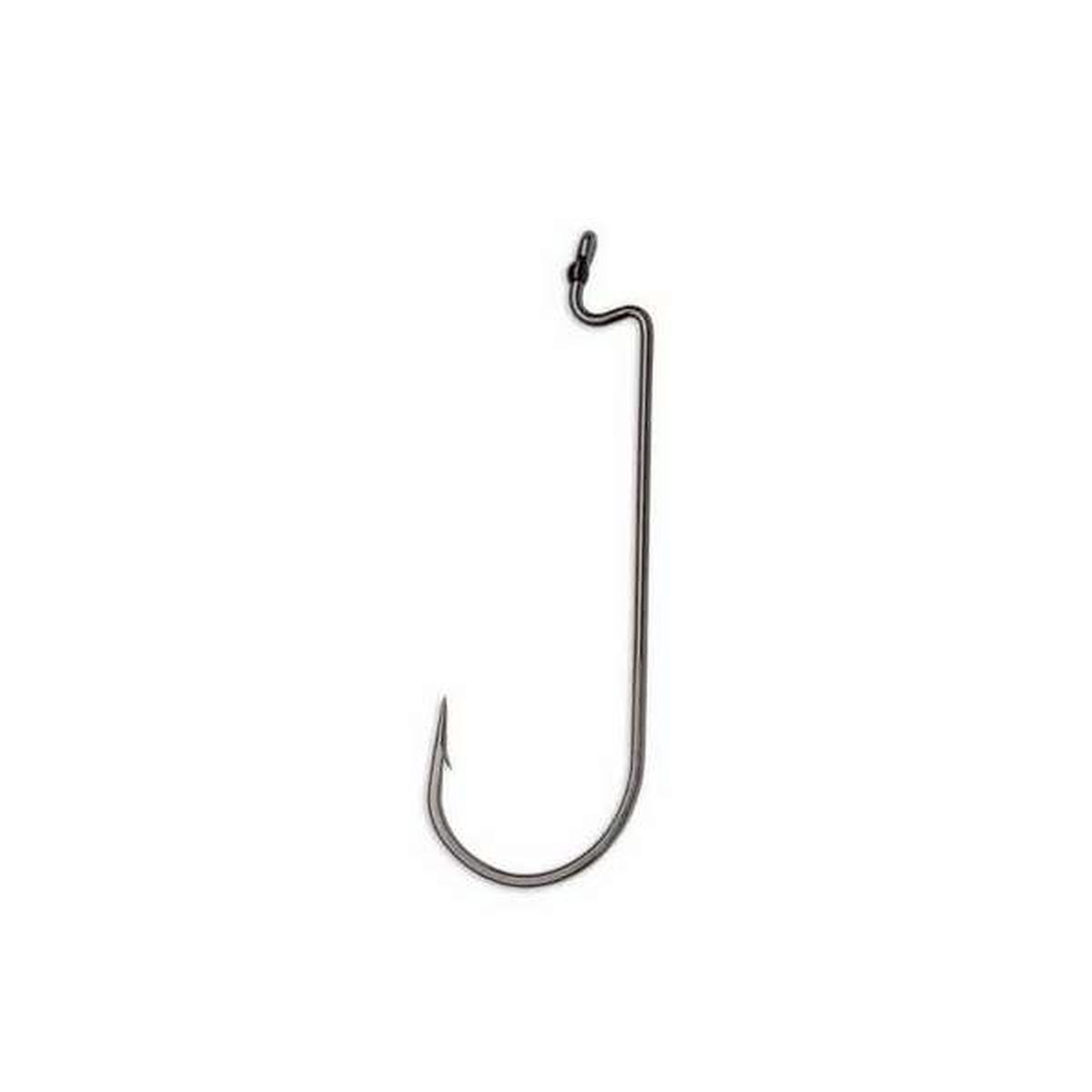 VMC WM Worm Hooks #1/0 6-Pack (Black Nickel)