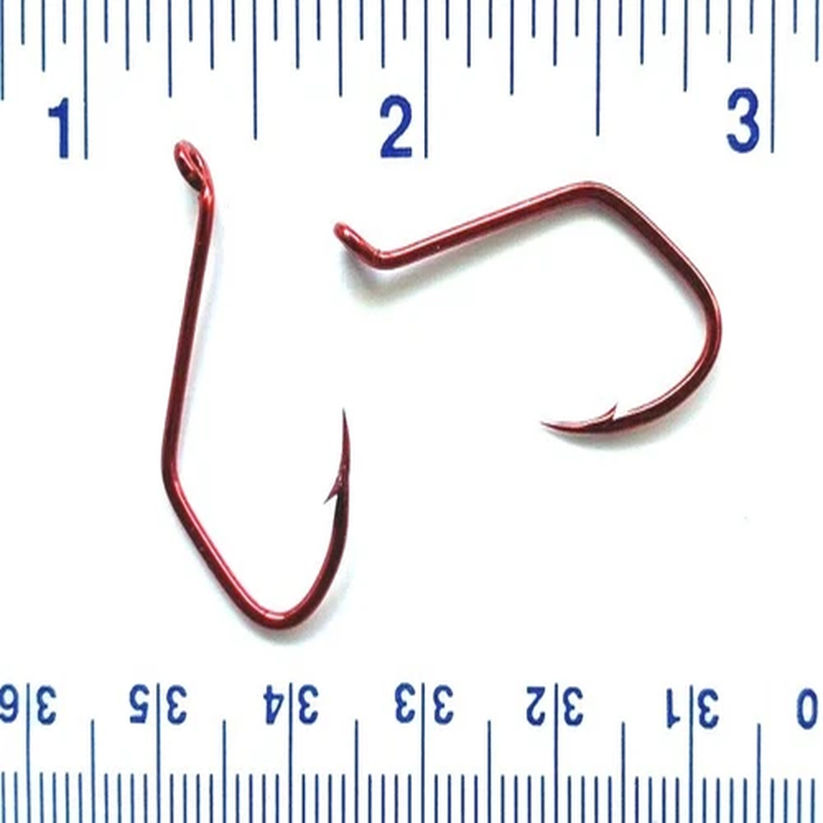 100 Matzuo 141060 Red Sickle Octopus Fish Fishing Hooks size 1/0 - 100 hooks