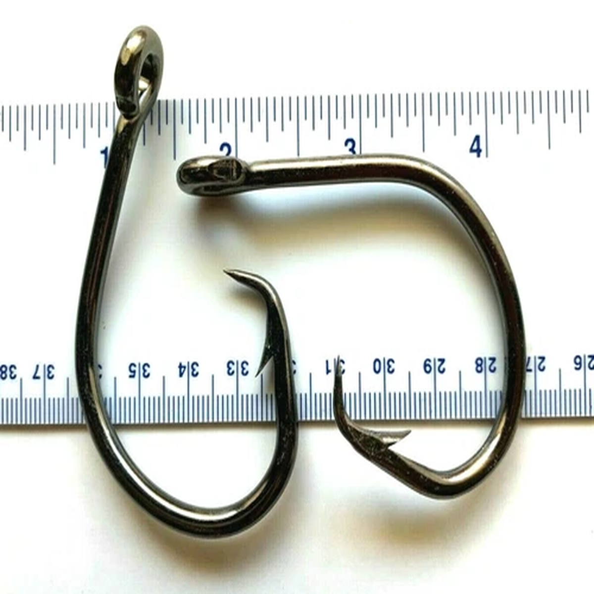 25 GT 8276 Offset Tuna Black Nickel Circle Fish Hooks size 16/0 - 25 hooks