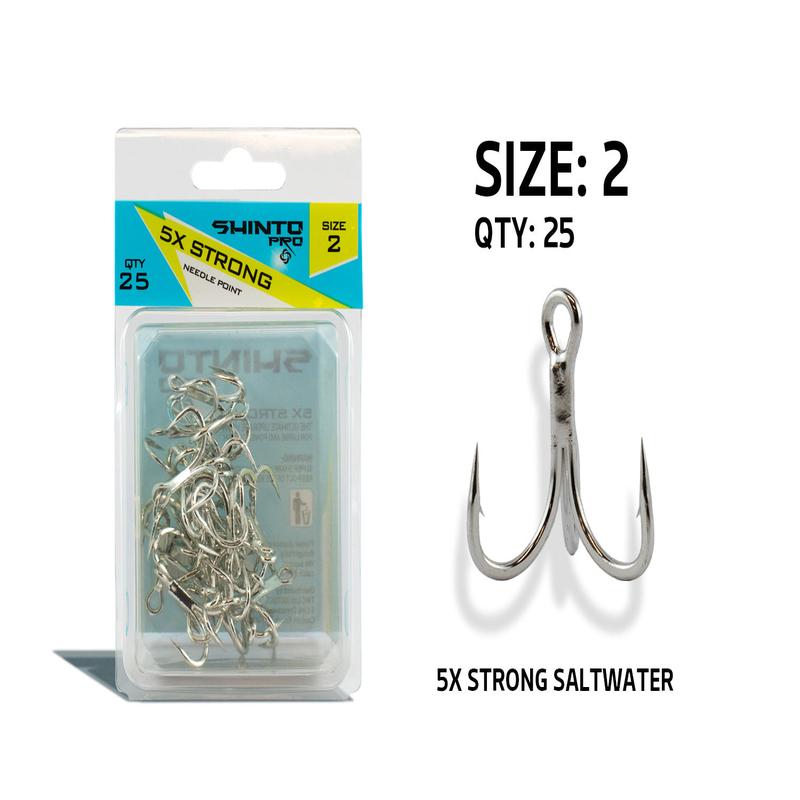 Shinto Pro 5X Strong Saltwater Trebles BULK - 2