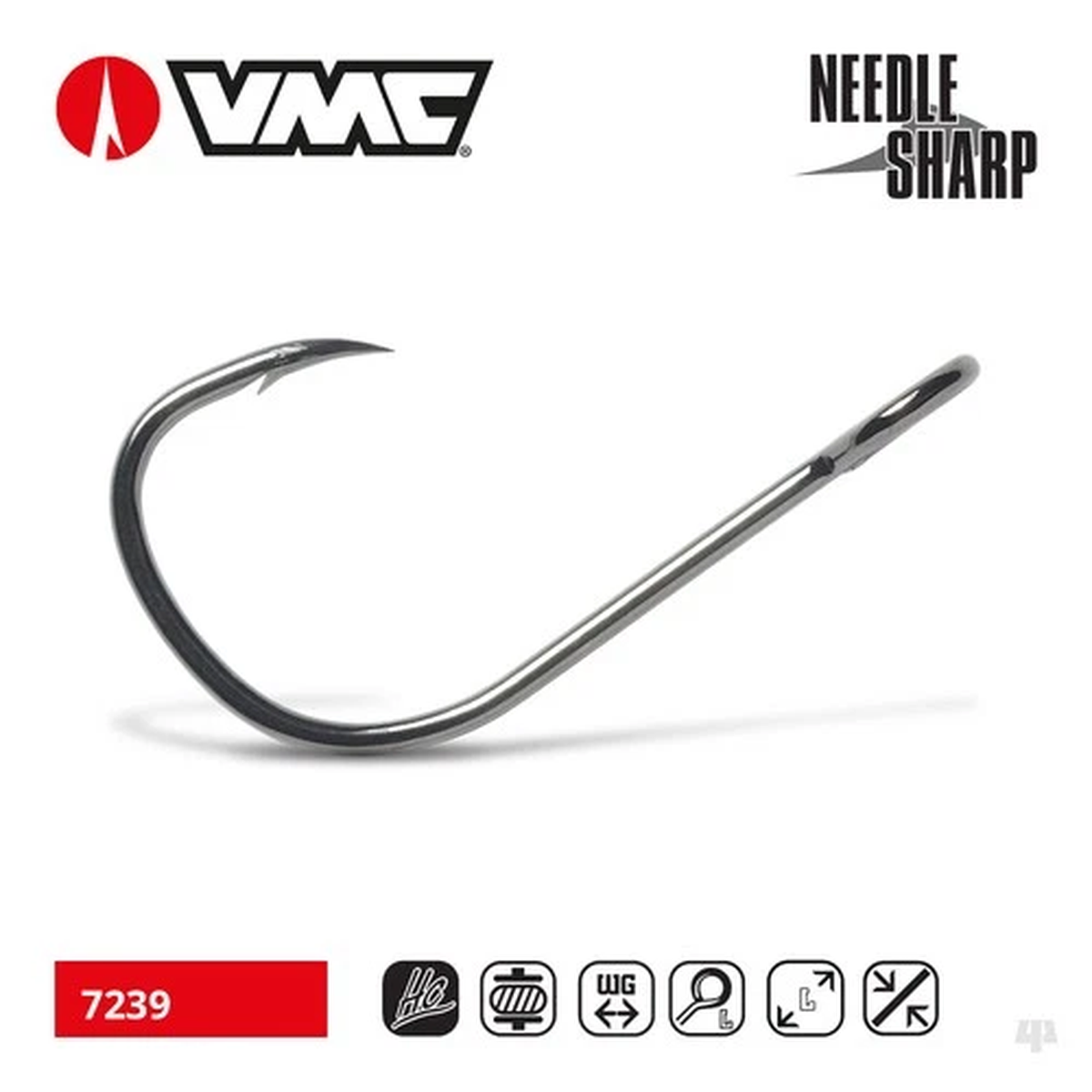 VMC Single Hooks for Spinners - Perch Pike Salmon Bass Sea Trout Lure Fishing