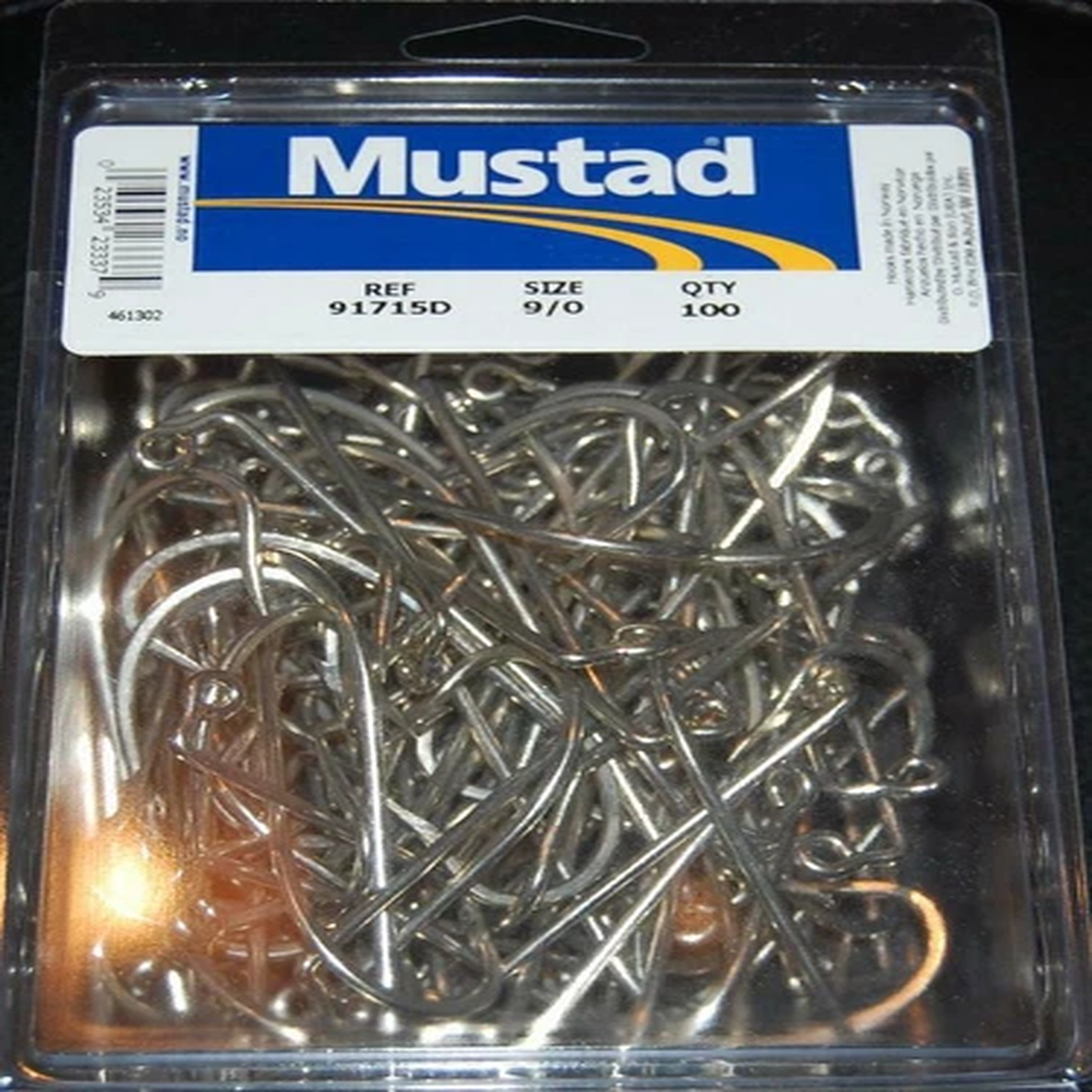 100 Mustad 91715D Size 9/0 Saltwater 90 Degree Jig Hooks Fits Do It Salt Molds