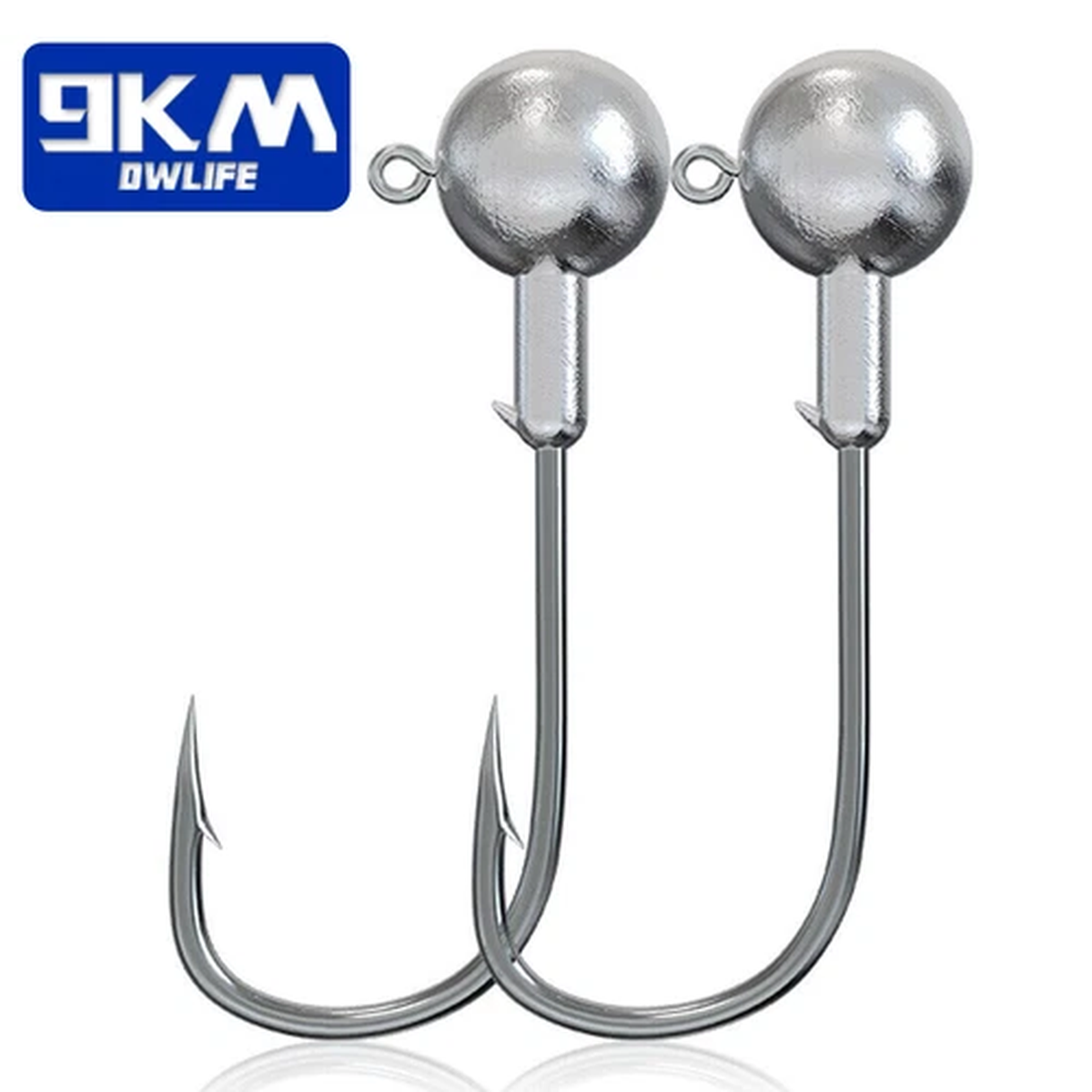 10~30Pcs Round Head Jig Hooks 2g~28g Saltwater Hooks for Soft Plastic Lures