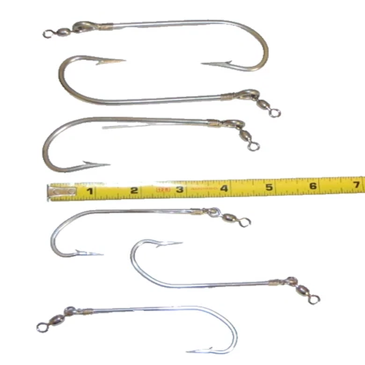 3pc Strip Trolling Hook with Swivel 3 Stainless Steel Hook Lot Kingfish,Wahoo