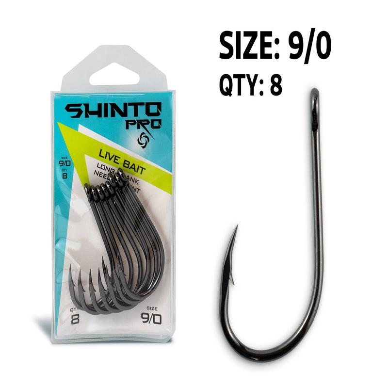 Shinto Pro Live Bait Long Shank Pre Pack - 9/0