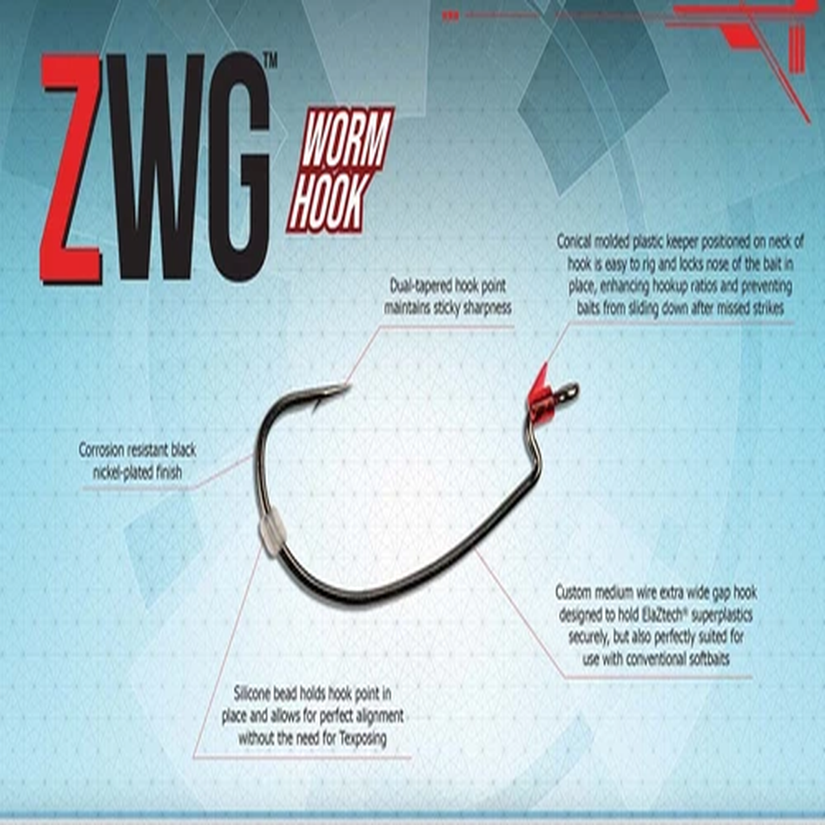 Z-Man ZWG Worm Hook - Choose Size