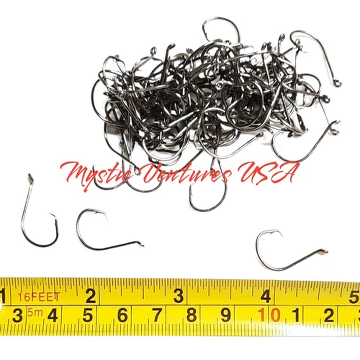 100 Size #4 Circle Hooks Black Nickel High Carbon Sport Octopus 2X STRONG