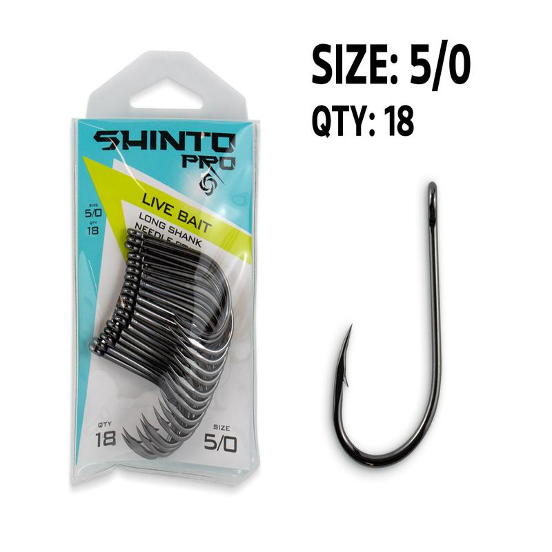 Shinto Pro Live Bait Long Shank Pre Pack - 5/0