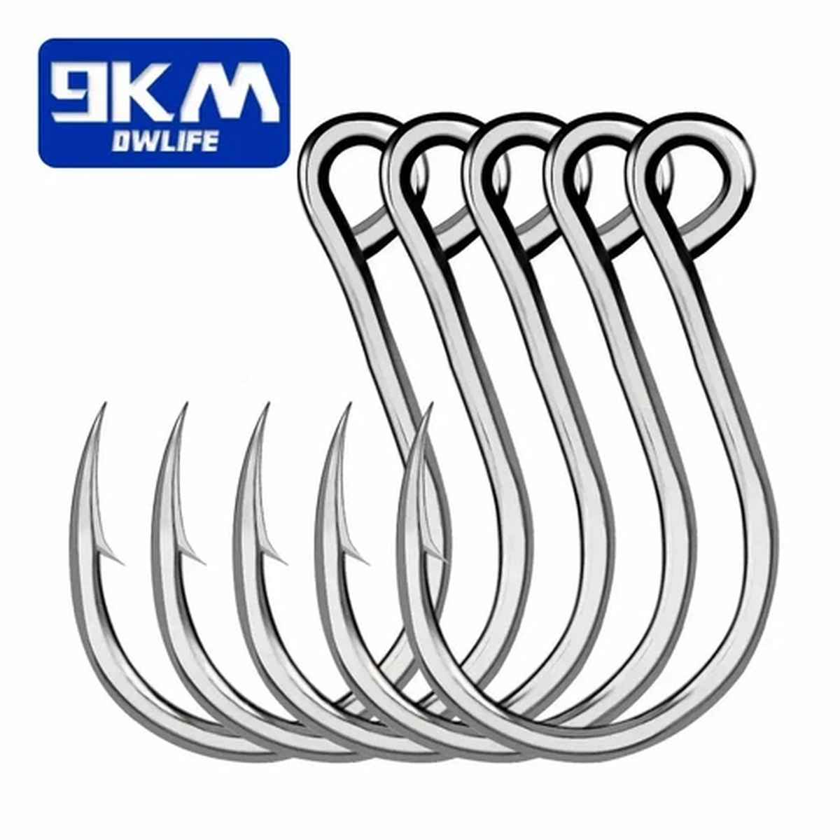 100Pcs Inline Fishing Hooks For Lures 18mm~35mm High Carbon Steel Single Hooks