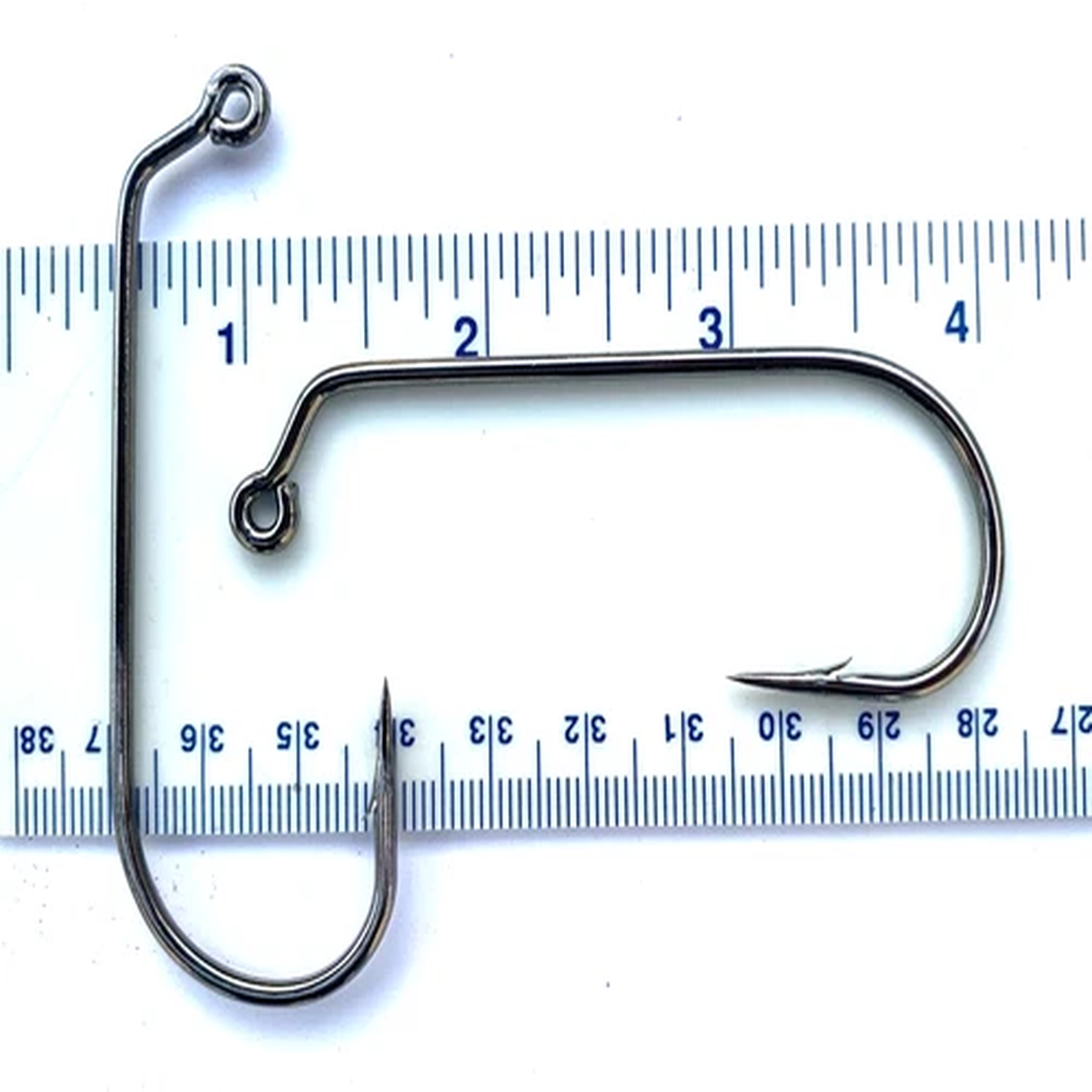 25 GT 32824 2X Strength Black Nickel 60 Degree Round Bend Jig Hooks size 8/0