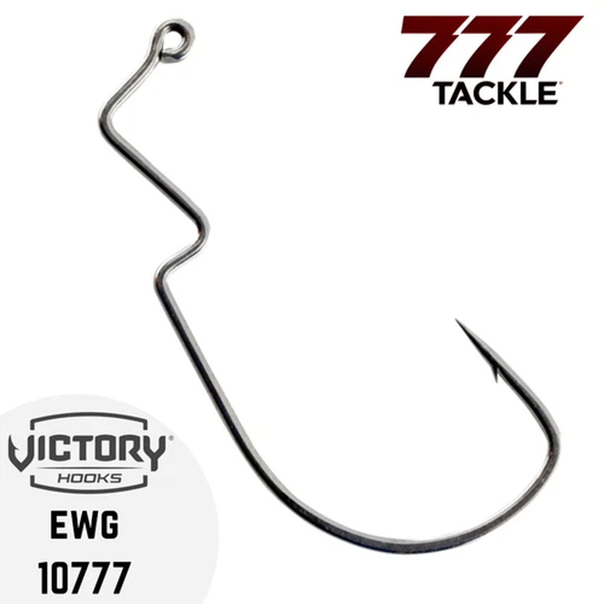 Victory Hooks 10777 EWG Hook Extra Wide Gap Black Nickel 25 50 or 100 Pack