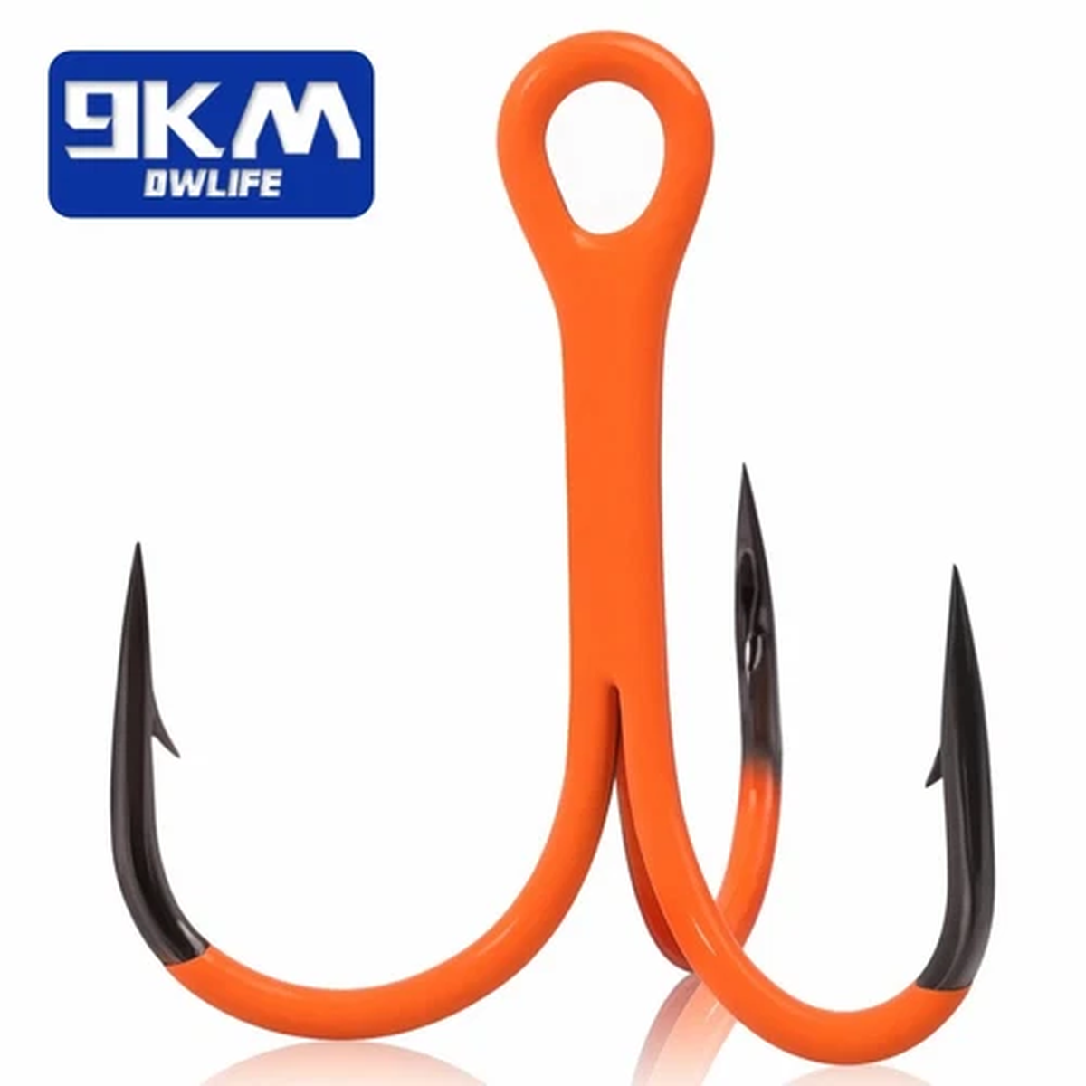 20Pcs Strong Treble Hooks UV Coated High Carbon Steel Sea Fishing Triple Hooks