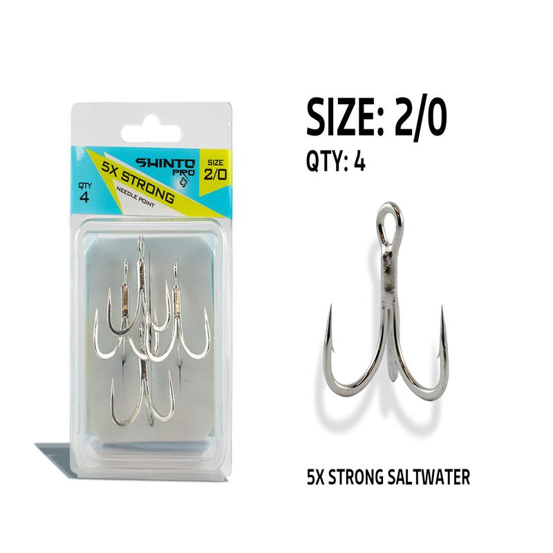Shinto Pro 5X Strong Saltwater Trebles - 2/0