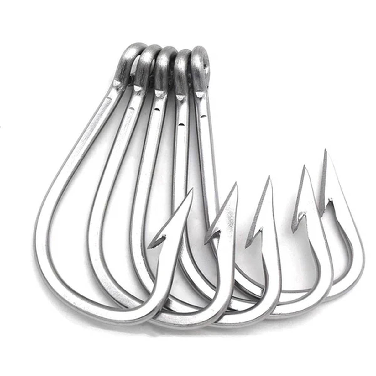Saltwater Large Giant Shark,Tuna Catfish Hook Stainless Steel Fishing Hook,5 PCs