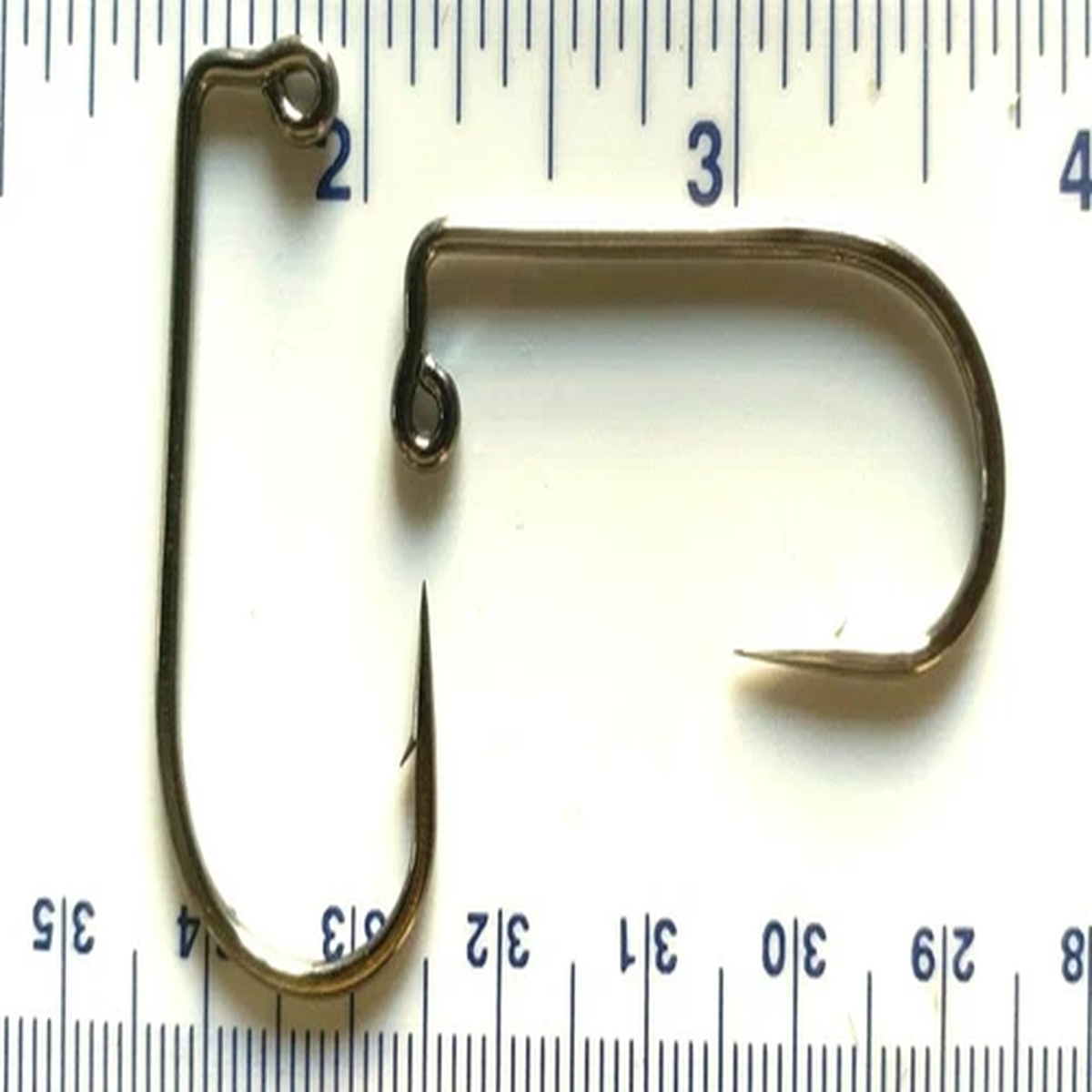 100 GT 32833 2X Strength Black Nickel 90 Degree Round Bend Jig Hooks size 3/0