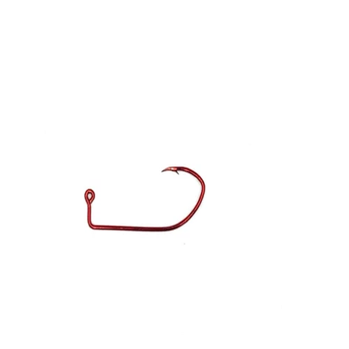 100 - Mustad  32500RB Red Sickle Style Jig Hooks for Molds