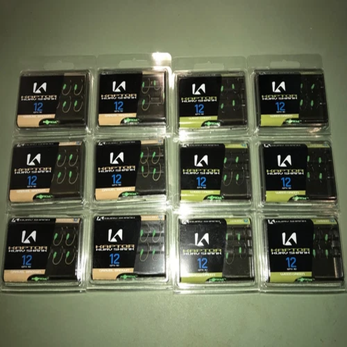 12 PACKS Korda Kaptor Hooks Size 12 Kurv Shank Micro Barb Carp Fishing 120 Hooks