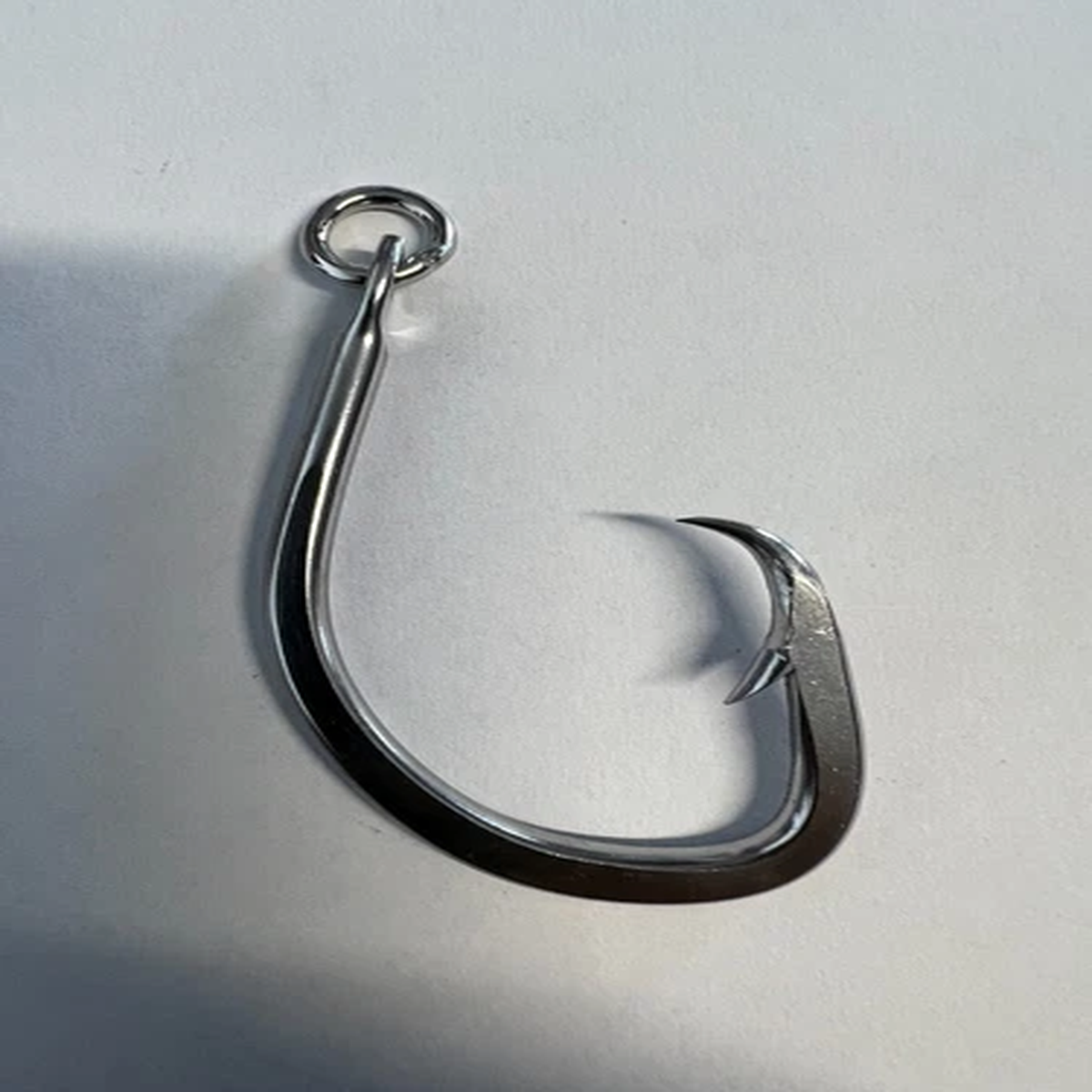 #16/0 Stainless Steel Forged Circle Tuna Hook with Ring - 100pcs