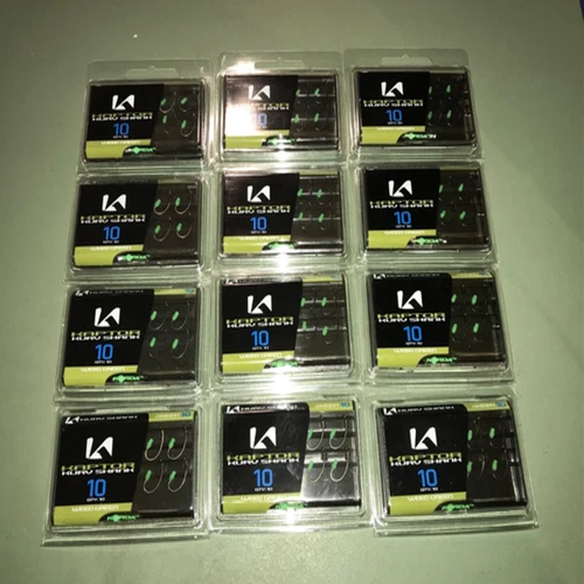 12 PACKS Korda Kaptor Hooks Size 10 Kurv Shank Micro Barb Carp Fishing 120 Hooks