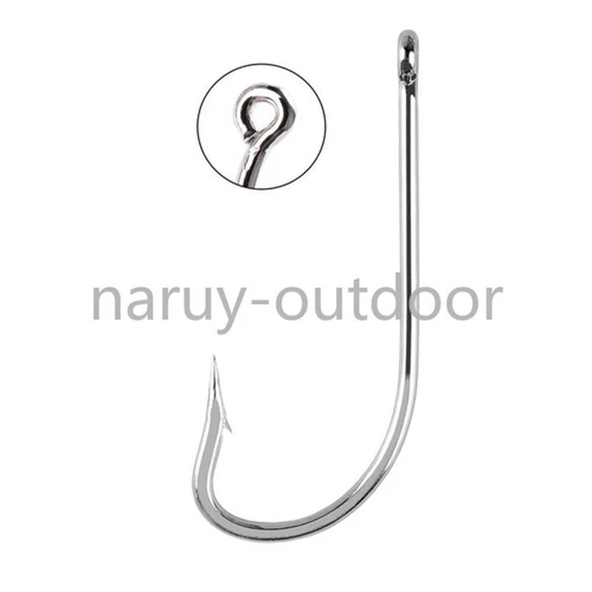 100PCS Long Shank O'SHAUGHNESSY Hook Live Bait Fishhook Saltwater Fishing Hook