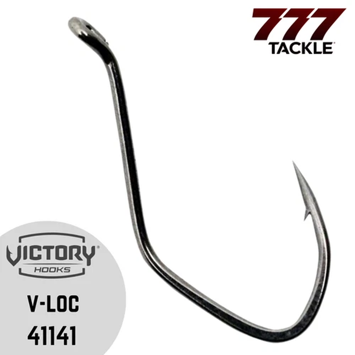 Victory Hooks 41141 Octopus Beak V Loc Black Nickel AccurArc 25 50 or 100 Pack