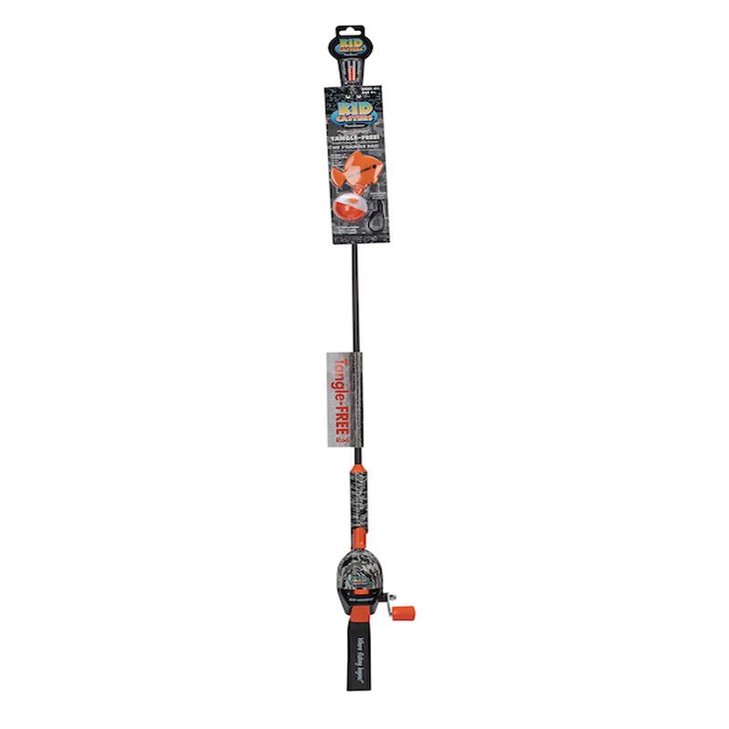 Anything Possible Pocket Telescopic Spincast Combo, Tangle-Free 18-inch, Black  TINYPCBLK