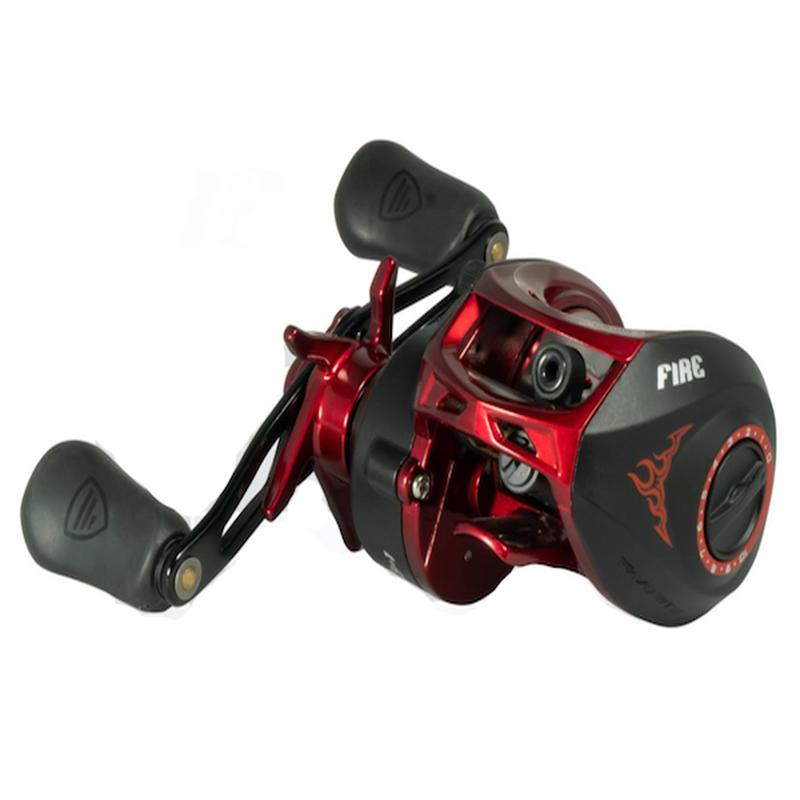 Favorite Fishing PBF Fire Stick Baitcast Reel, Right Hand, Carbon Body, 6.4:1 - FS100NGR