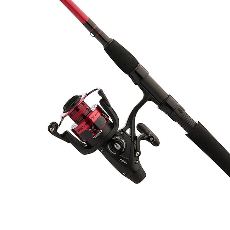 PENN Fierce IV Live Liner Spinning Combo, 10ft 2-Piece Rod, Size 8000 Reel, 1558684