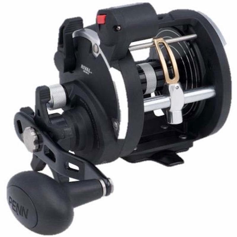 PENN Rival 30 Level Wind Trolling Reel with Line Counter, Graphite Frame, Star Drag - RIV30LWLC - Default Title