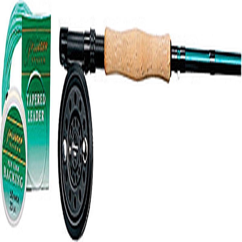 Pflueger Fly Fishing Starter Combo Kit with 8' 3-Piece Rod, 1094 Graphite Reel, PFYKIT2 - Default Title