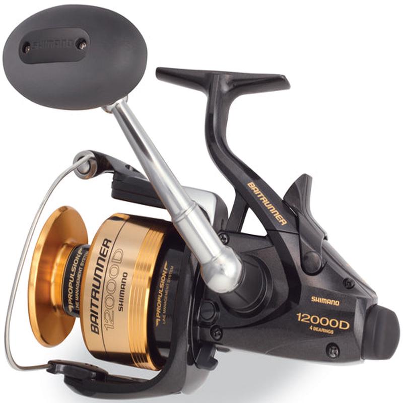 Shimano Baitrunner D 12000 Spinning Reel  Propulsion Line Management, 4.4:1, BTR12000D