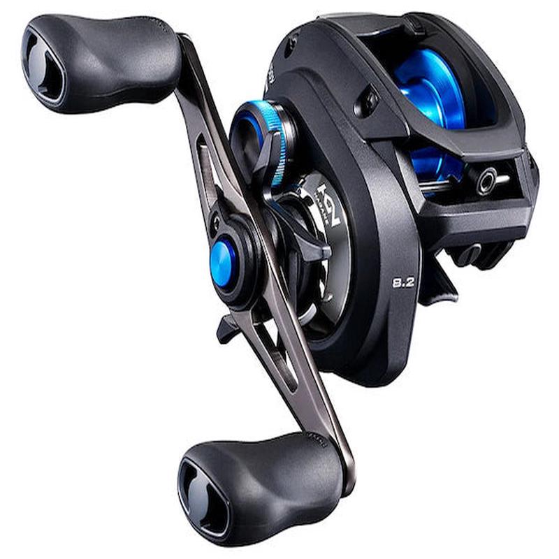 SHIMANO SLX A Low-Profile Baitcasting Reel, Left-Hand 8.2:1, 3+1 Bearings, SLX151XGA