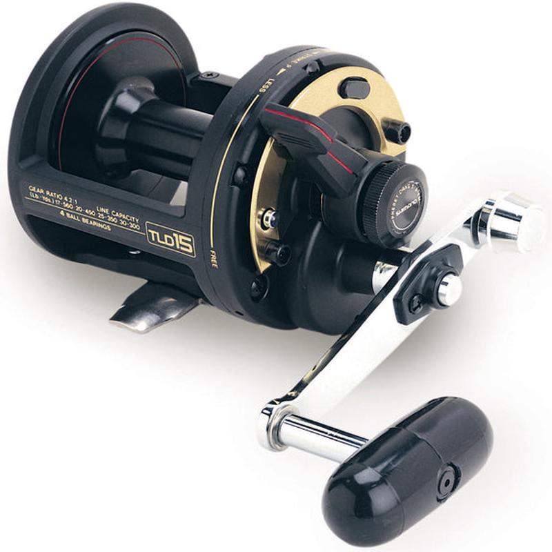 SHIMANO TLD Conventional Saltwater Lever Drag Reel, Graphite Frame, 4 Ball Bearings  TLD15