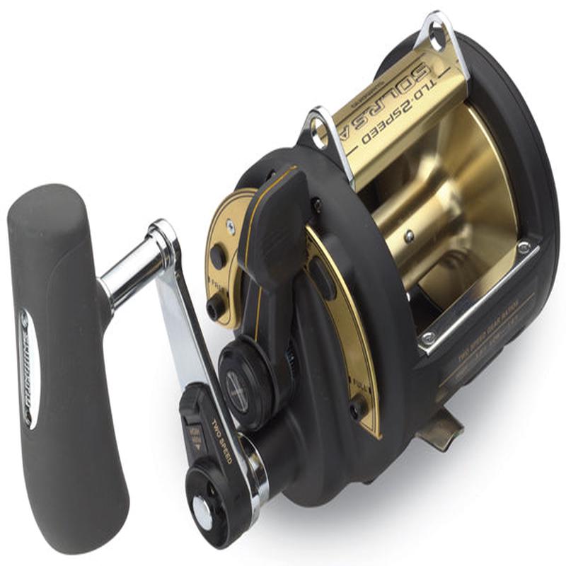 Shimano TLD II 2-Speed Lever Drag Conventional Reel, 4 Bearings, Graphite Frame - TLD50IILRSA