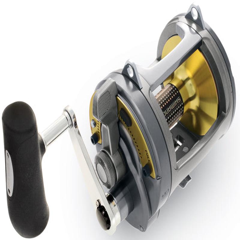 Shimano Tyrnos II 2-Speed Lever Drag Conventional Reel, 4 Bearings, 4.0:1/1.5:1 Gears TYR50IILRS