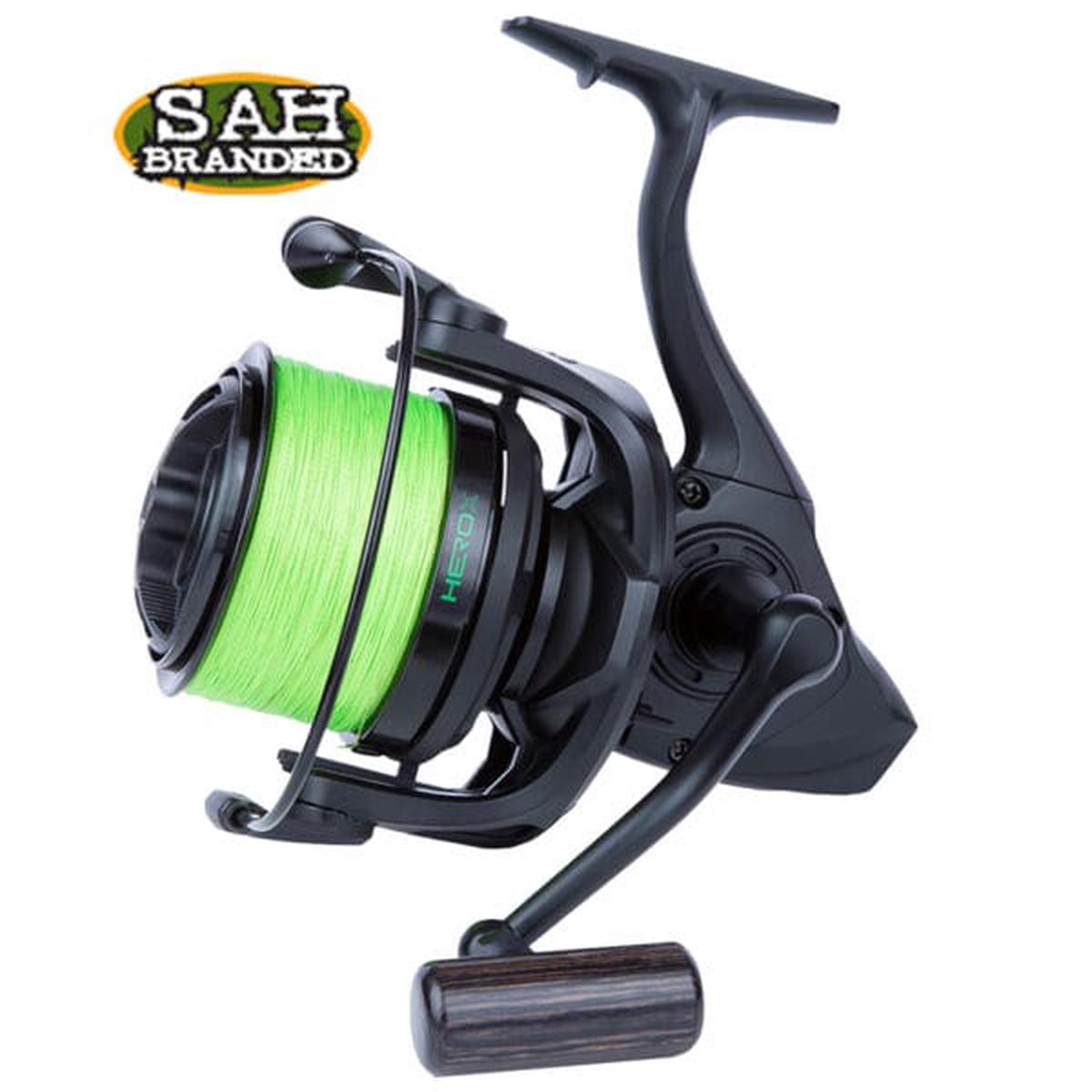 Sonik Hero-X Spod Reel Pre-Loaded with Hypa-Viz 30lb Braid