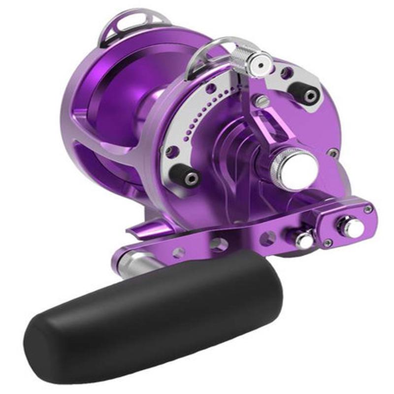 Avet HXW Raptor 3-Speed Lever Drag Conventional Reel - Purple