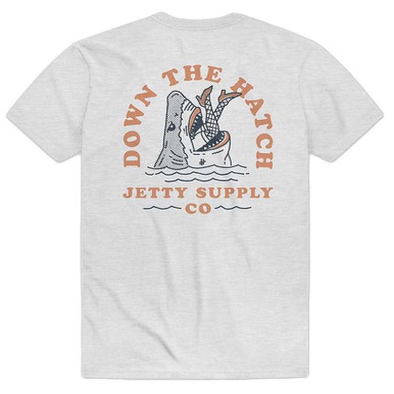 Jetty Hatch Short Sleeve T-Shirt - Ash - X-Large