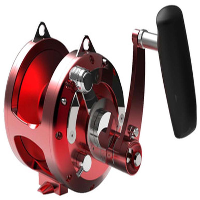 Avet EX 80/3 RH-RD 3-Speed Lever Drag Big Game Reel – Red