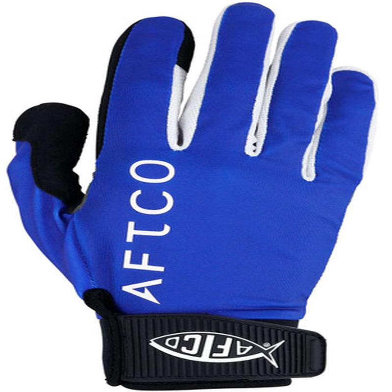 Aftco Jigpro Gloves - Blue - Medium